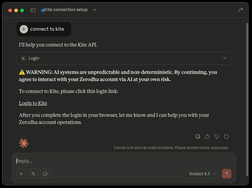 Claude MCP connection