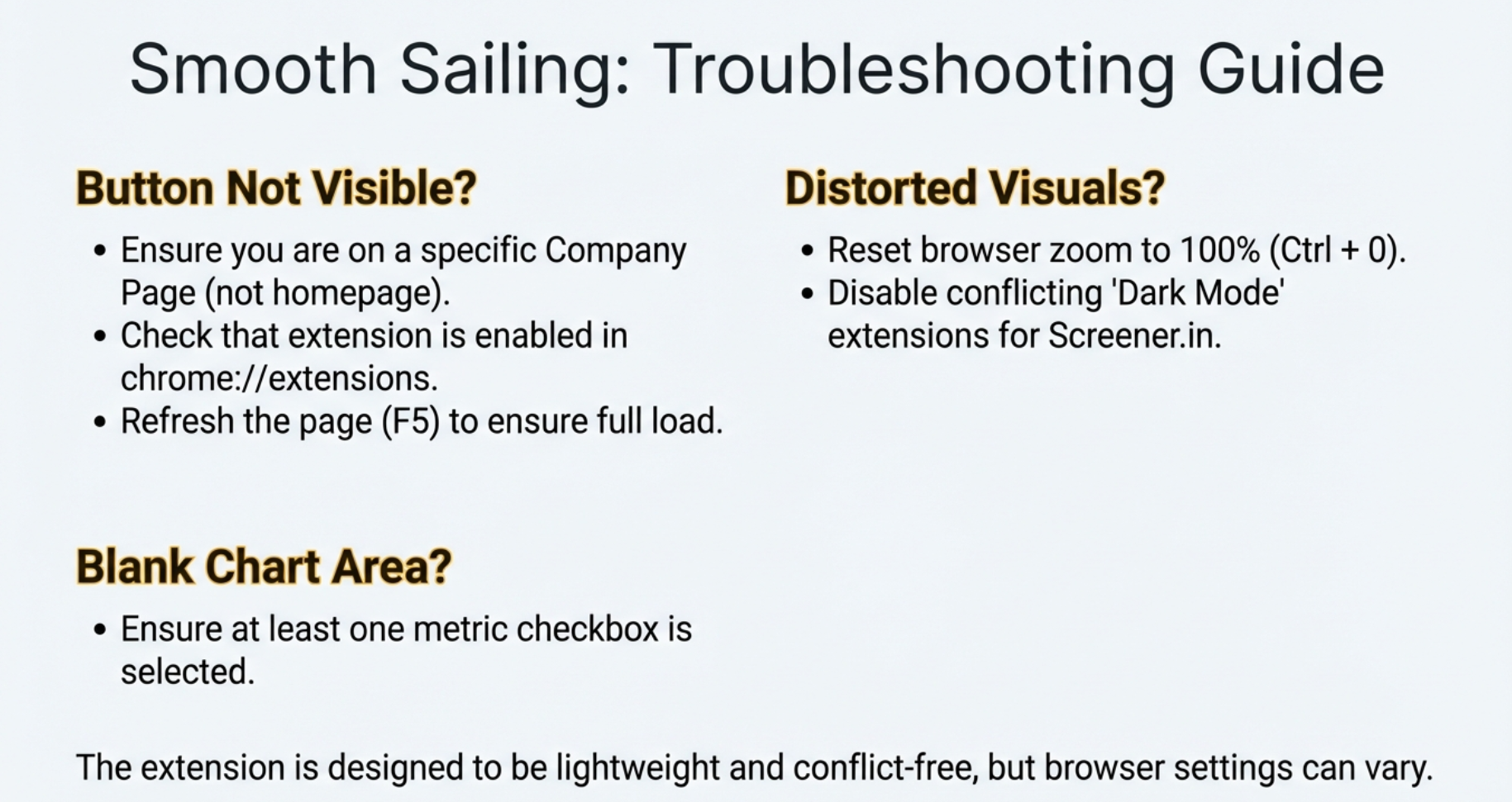 Smooth Sailing: Troubleshooting Guide for common issues