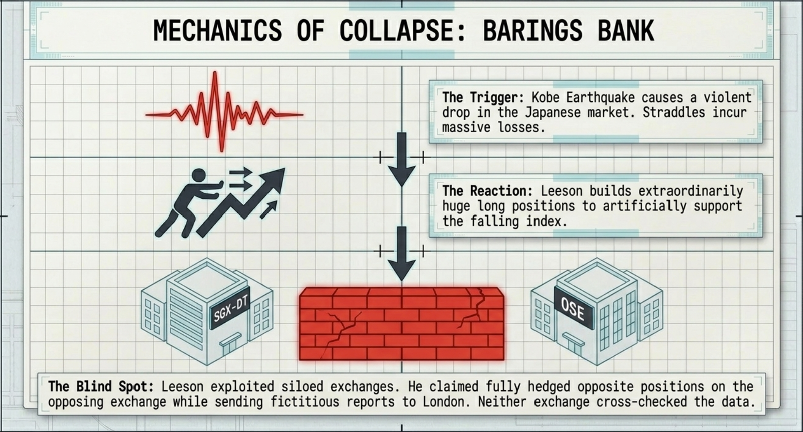 Position limits in a trading organisation — defined per product, per market, and per total exposure; laxity in enforcement leads to catastrophic consequences