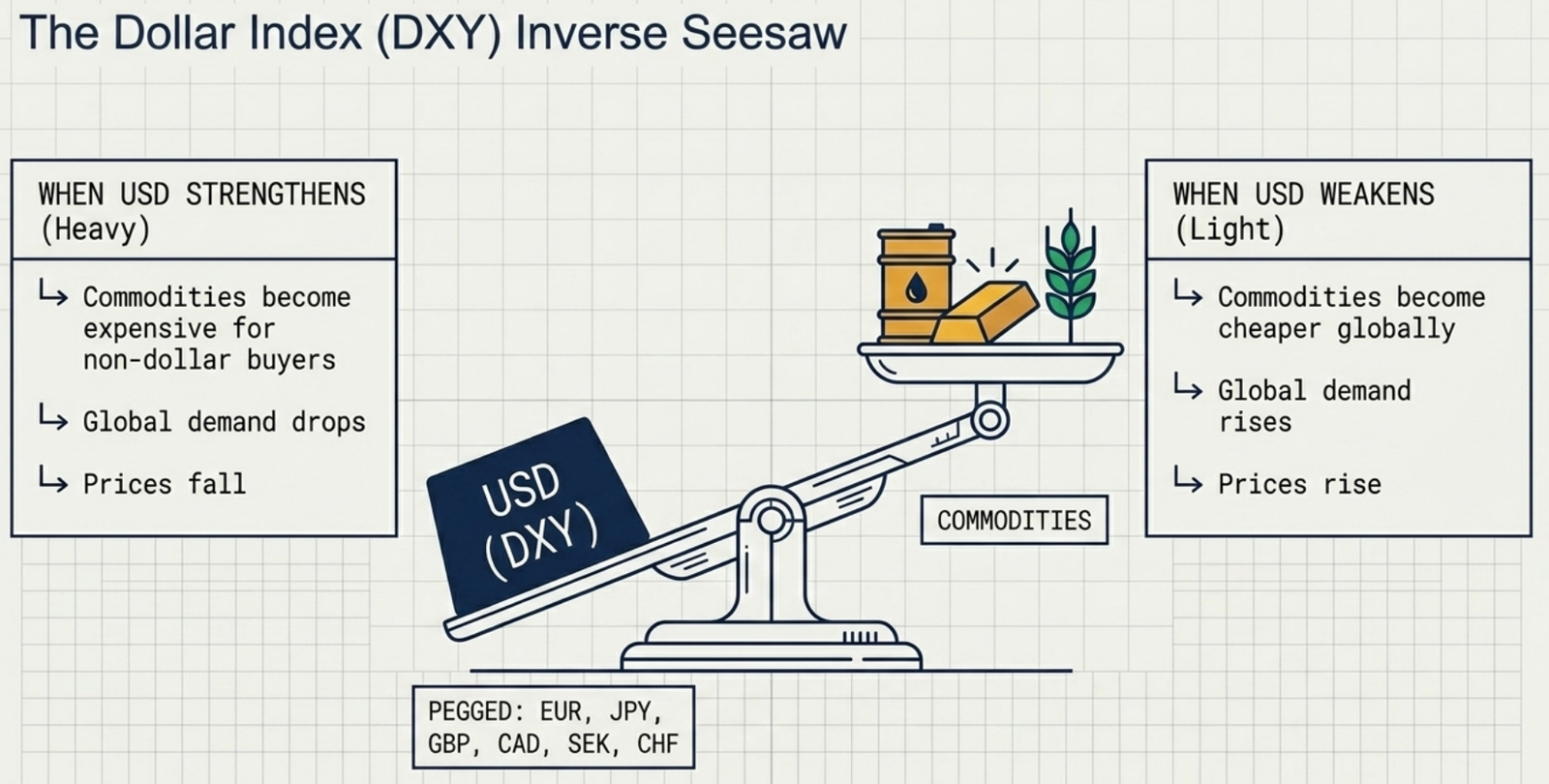 The Dollar Index (DXY) Inverse Seesaw